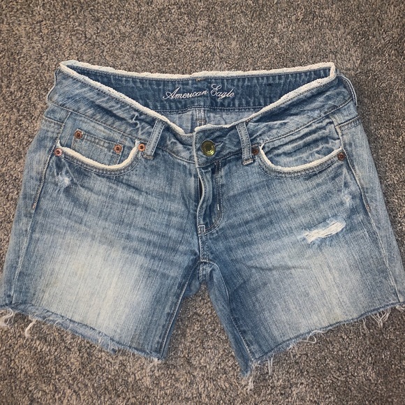 AE DENIM MIDI SHORTS - Picture 1 of 4